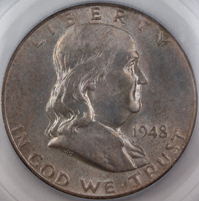1948 Franklin Half Dollar Coin, PCGS MS-64 *FBL* LT