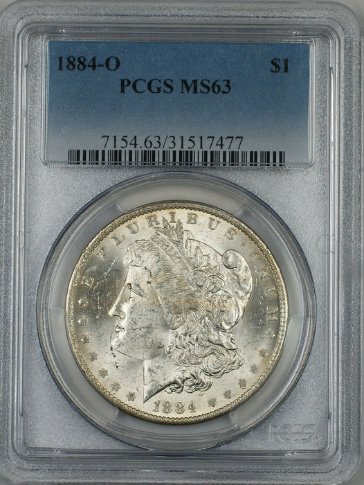 1884-O Morgan Silver Dollar $1 Coin PCGS MS-63 (7A)