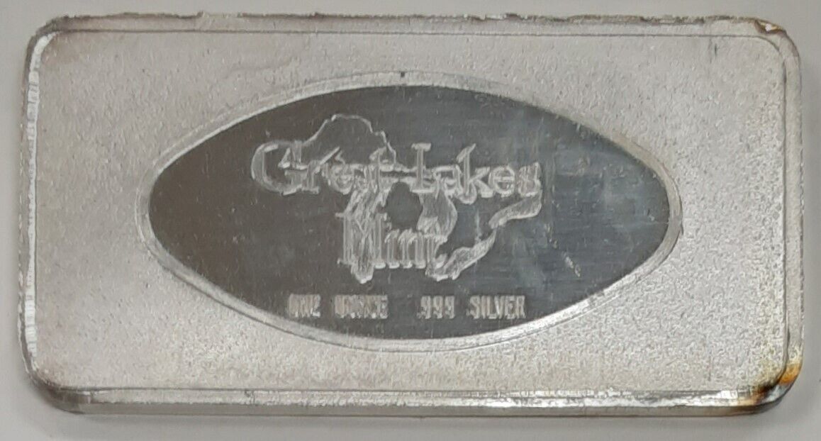 Great Lakes Mint  .999 Fine 1 Troy Oz Silver Bar - RCMP   SB 84
