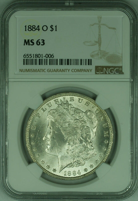 1884-O $1 Morgan Silver Dollar Coin NGC MS-63  (21C)