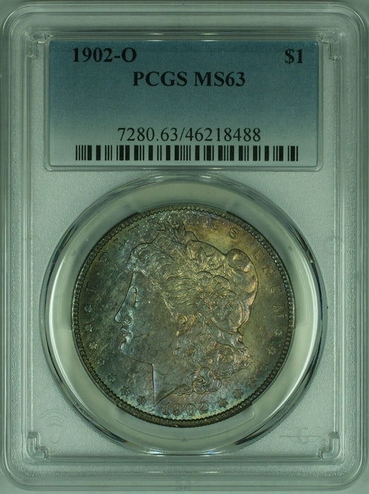 1902-O Morgan Silver Dollar  PCGS MS-63 w/Beautiful Toning   (25)