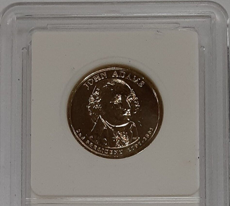 2007 John Adams Mint Gold Plated Dollar in Holder Mint Unknown