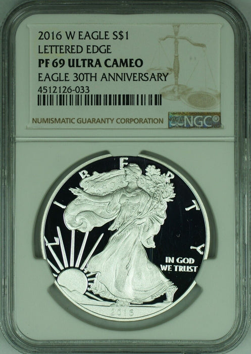 2016-W American Proof Silver Eagle $1 NGC PF 69 Ultra Cameo (49)