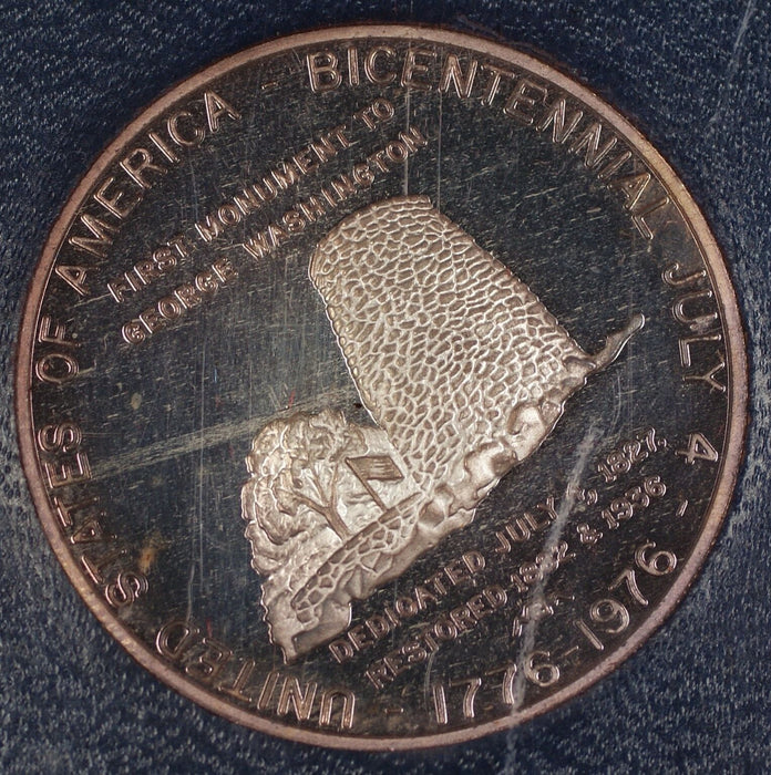 1976 Silver Fine Proof Fort Frederick & Fort Washington MD Bicentennial Medal