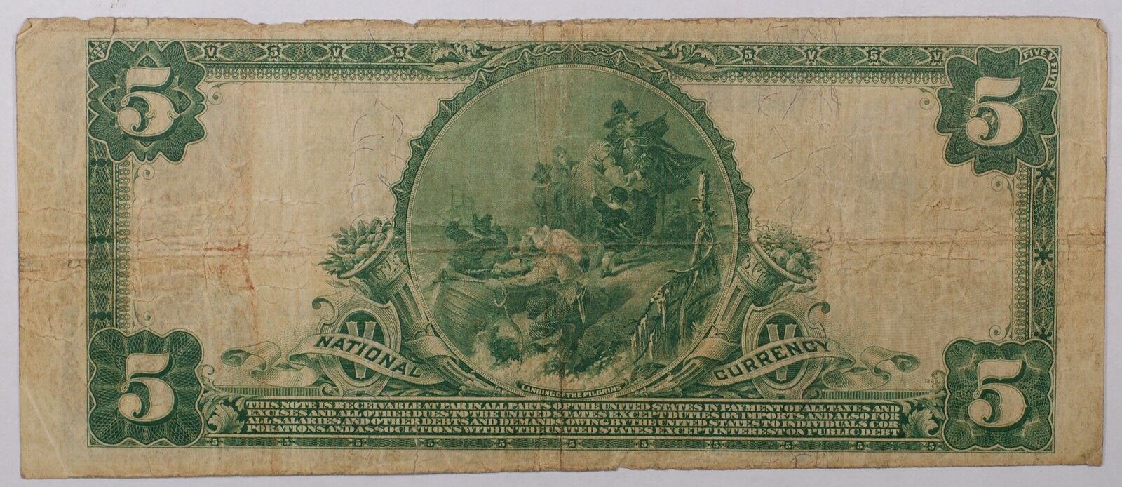 1902 $5 U.S. National Currency Banknote Farmers Salem VA **3rd Issue, 2 Known**