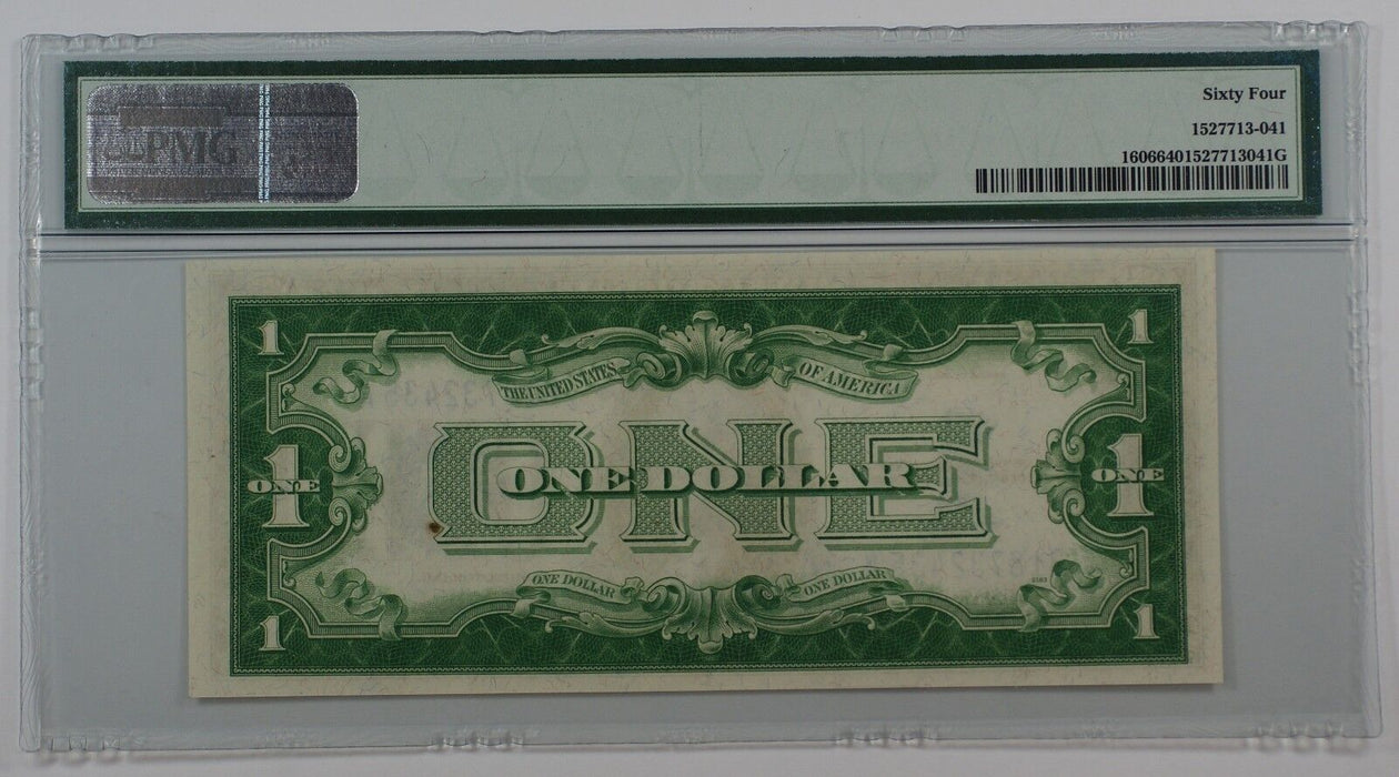 1934 One Dollar $1 Silver Certificate FR#1606 (BA Block) PMG CU-64 EPQ Spots WW