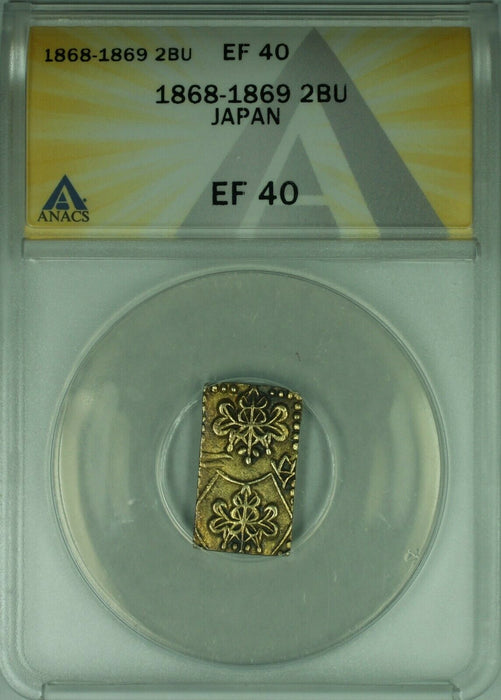 1868-1869 Japan 2BU Coin ANACS EF-40
