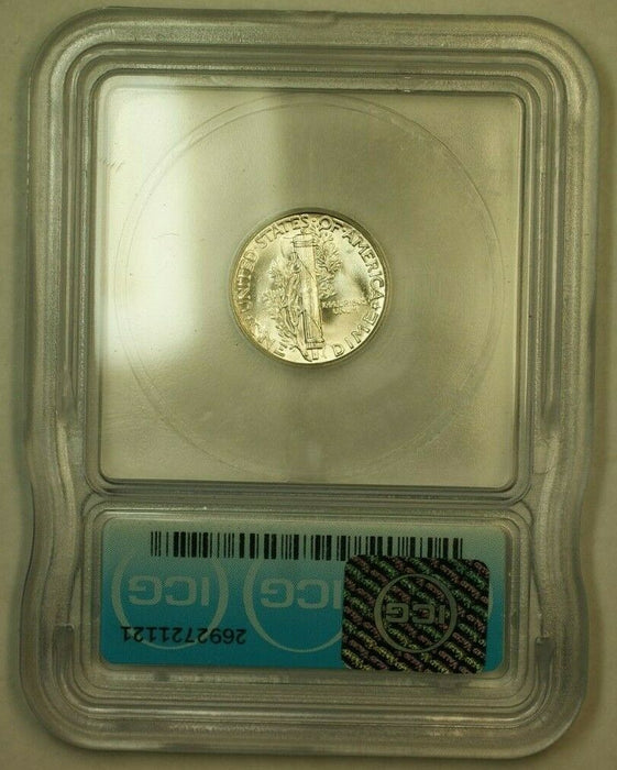 1945 Silver Mercury Dime 10c Coin ICG MS-65 AA