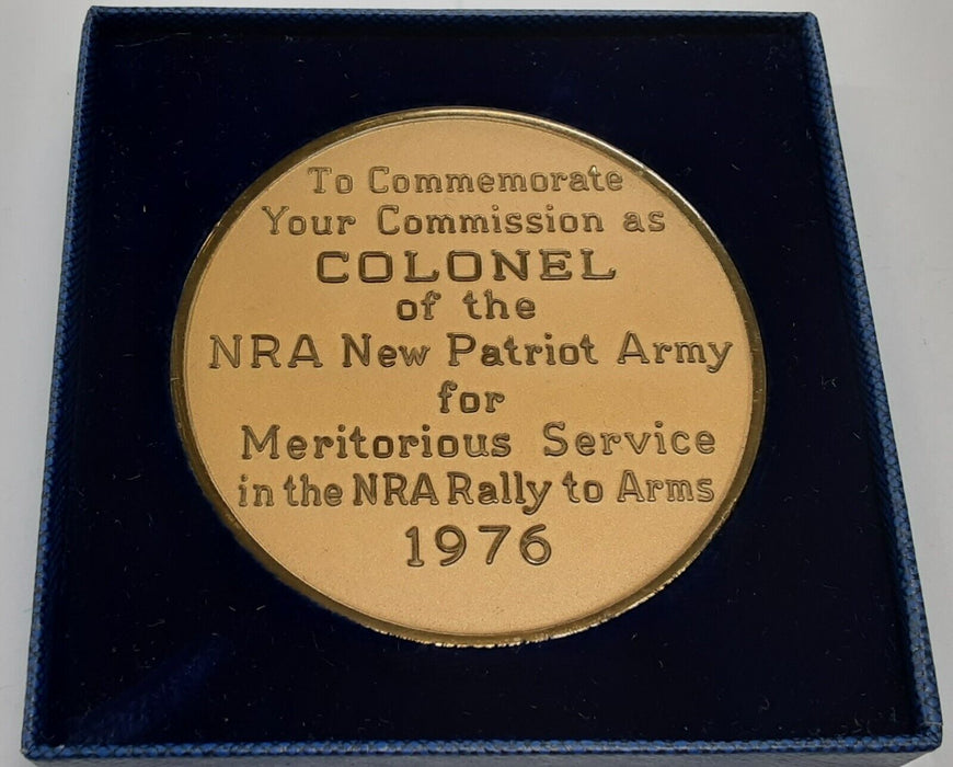 1976 NRA Freedom Bronze Medal With Case -  See photos.