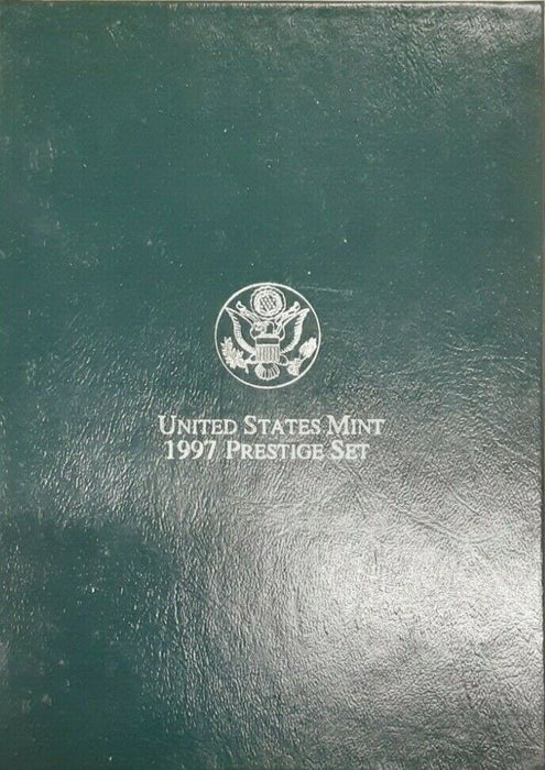 1997-S Prestige Proof Set - 6 Gem Proof Coins W/Botanic Garden Silver $1 in OGP