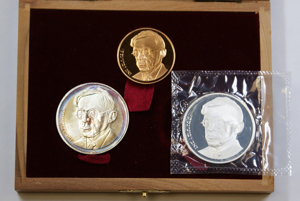 1980 Israel Gold & Silver Commemorative Coins, Zeev Jabotinsky Centenary