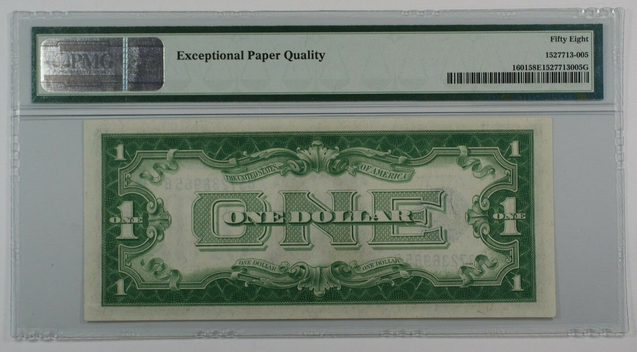 1928A One Dollar $1 Silver Certificate FR# 1601 BB Block PMG 58 Choice AU EPQ WW