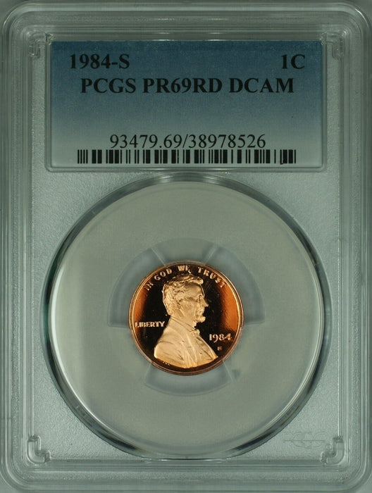 1984-S Lincoln Memorial Cent 1c PCGS PR69 RD DCAM   (44A)