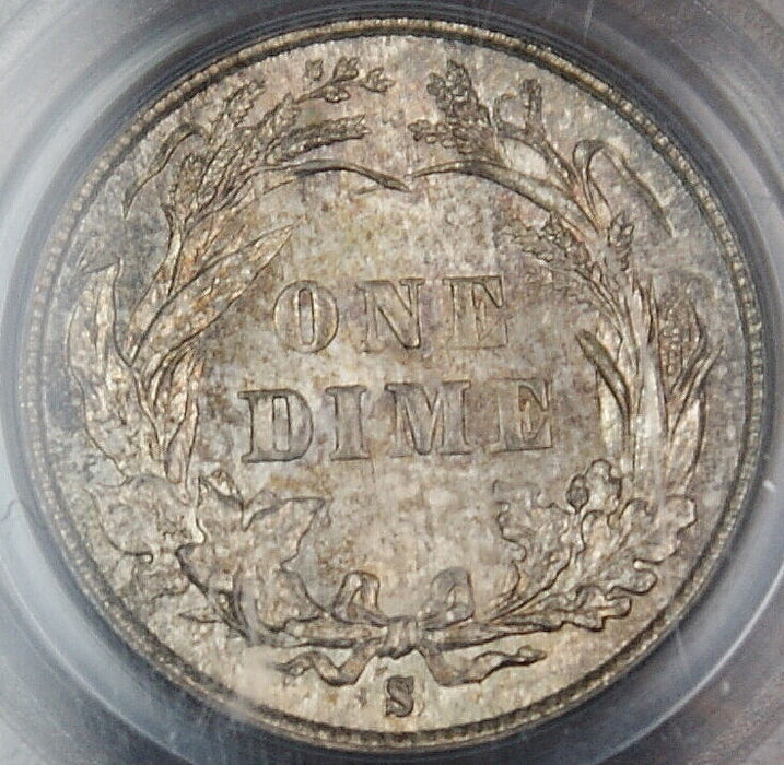 1893-S Barber Silver Dime PCGS MS-64 OGH *Triple S* RPM