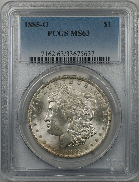 1885-O Morgan Silver Dollar $1 Coin PCGS MS-63 Better Coin (6-B)