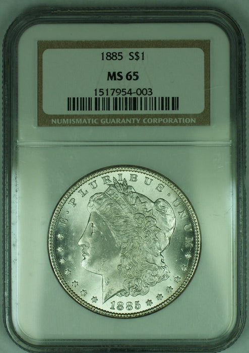 1885 Morgan Silver Dollar NGC MS 65