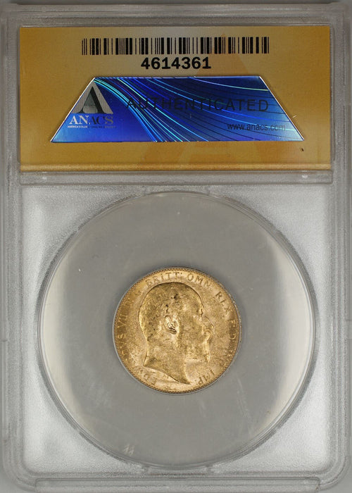 1909-P Australia Sovereign Gold Coin ANACS MS-60 (D AMT)
