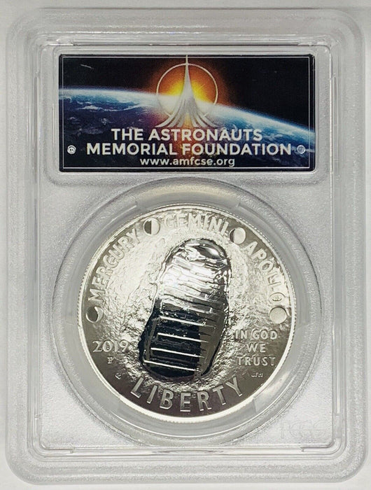2019-P Apollo 11 50Th Anniversary Silver $1 Dollar PCGS PR 69 DCAM (2)