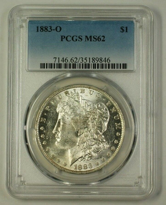 1883-O Morgan Silver Dollar Coin $1 PCGS MS-62 (Better) (18)
