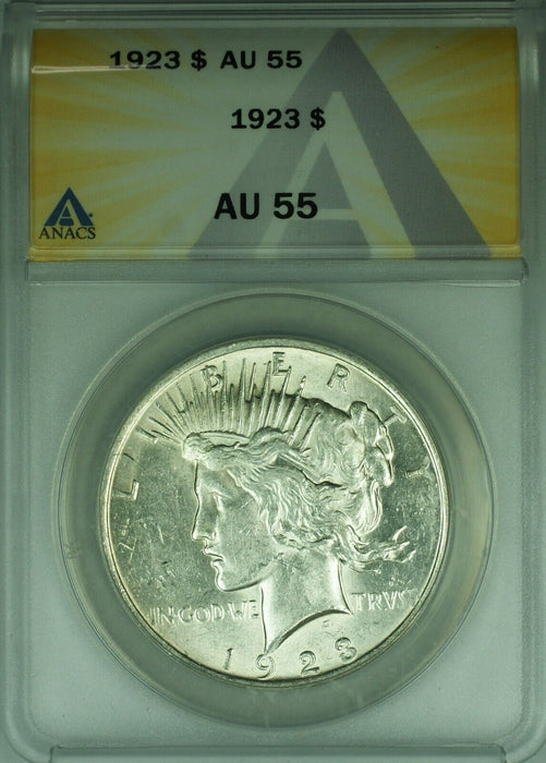 1923 Peace Silver Dollar S$1 ANACS AU-55   (45A)