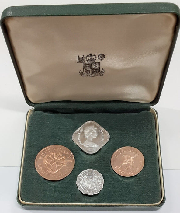 1966 Guernsey Brilliant Uncirculated 4 Coin Set (Royal Mint)