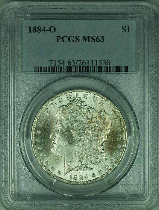 1884-O Morgan Silver Dollar Coin $1 PCGS MS63 (32 B)