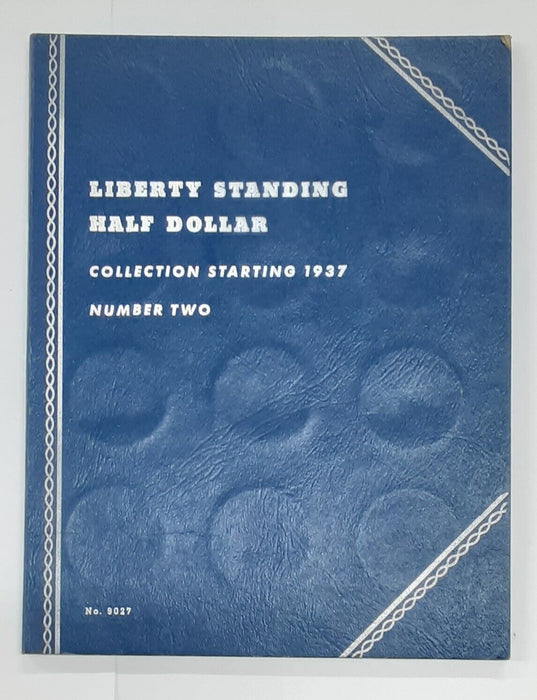 Vintage Whitman Folder Liberty Standing Half Dollar Starting 1937 No. 2 #9027