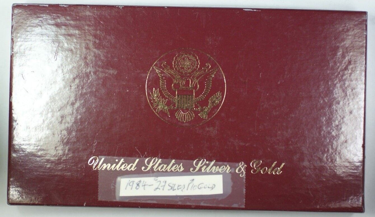 1983-1984 Olympics 3 Coin Commem Proof Set w/ $10 Gold & 2 Silver Dollars JAH