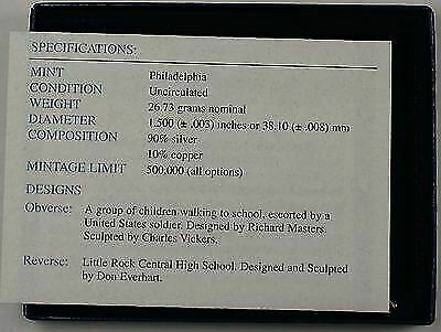 2007-P Little Rock Central High School Desegregation Silver Dollar Brilliant UNC