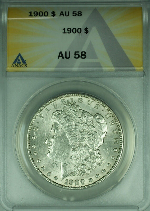 1900 Morgan Silver Dollar $1 Coin ANACS AU-58  (45D)