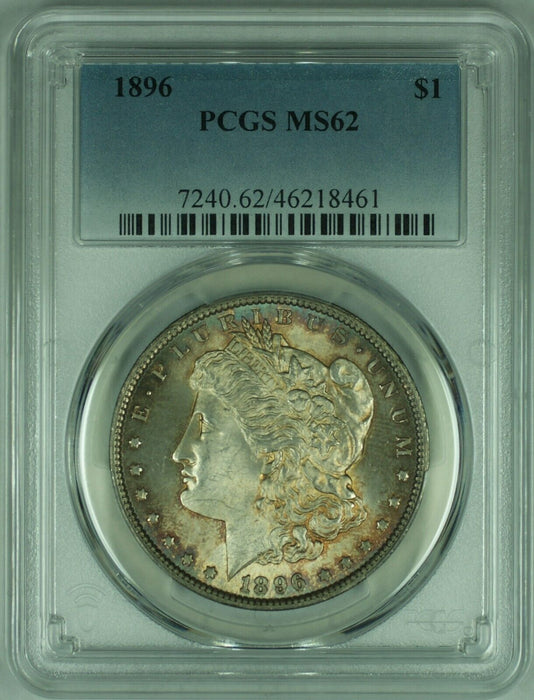 1896 Morgan Silver Dollar  PCGS MS-62 Better Coin W/Toning  (25)