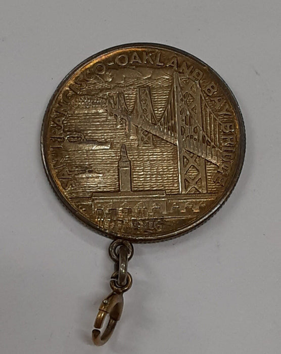 1936-S Bay Bridge Commemorative Silver Half Dollar W/Loop For Jewelry