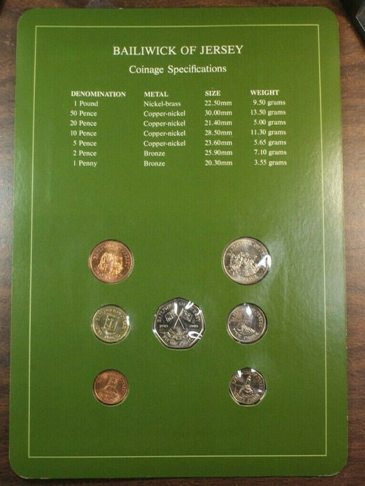 Coin Sets of All Nations Bailiwick of Jersey