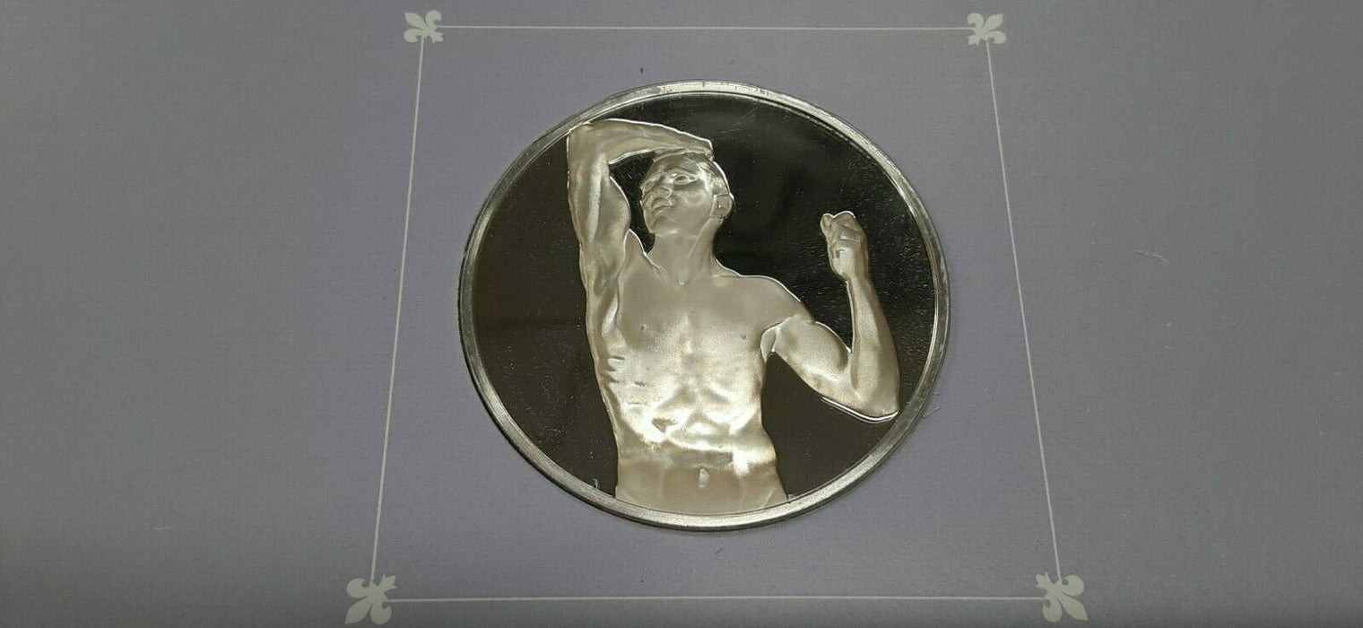 Franklin Mint Treasures of The Louvre .925 Silver Medal- The Age of Bronze
