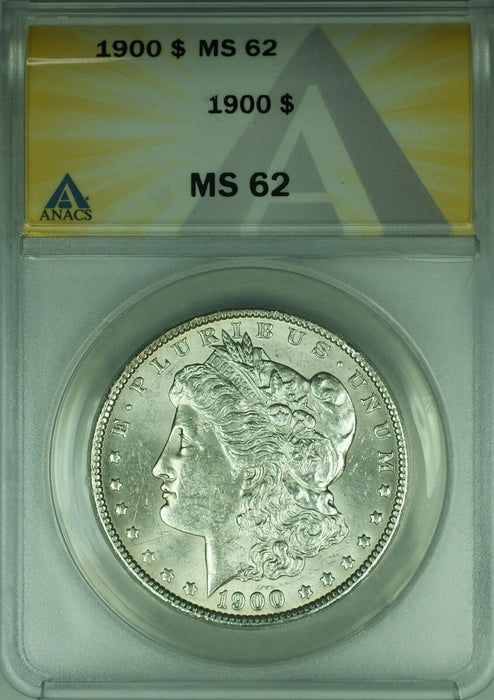 1900 Morgan Silver Dollar $1 Coin ANACS MS-62  (45A)