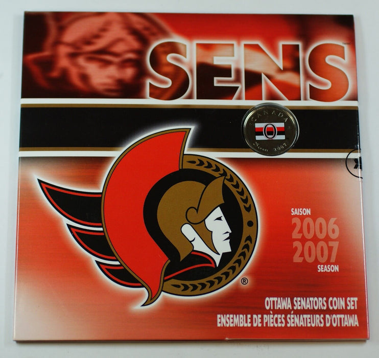 2006-07 Canada Hockey Senators/Sens Uncirculated 7 Coin Commemorative Set
