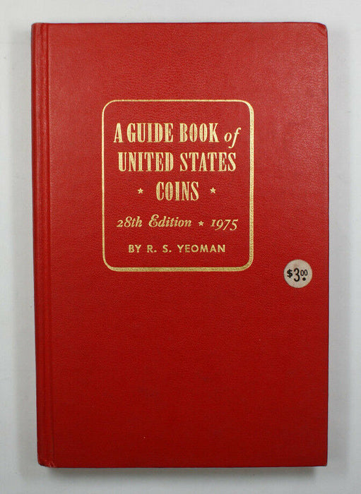 1975 Red Book A Guide Book of United States Coins Price Guide 28th Edition