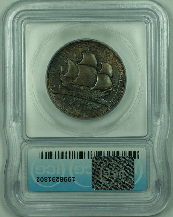 1936 Long Island Commemorative 50C Half Dollar ICG MS 60 Details (50) A