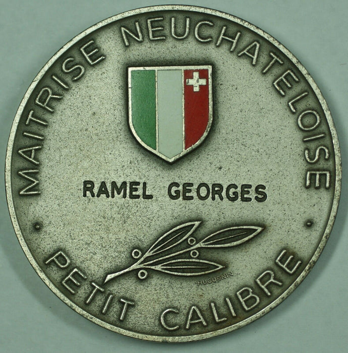 ND Neuchatel Switzerland Silver Swiss Shooting Medal R1021b in Original Case