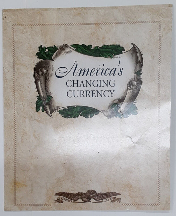 America's Changing Currency Series 1963 $5 US Note Fine Cond. in Info Folder
