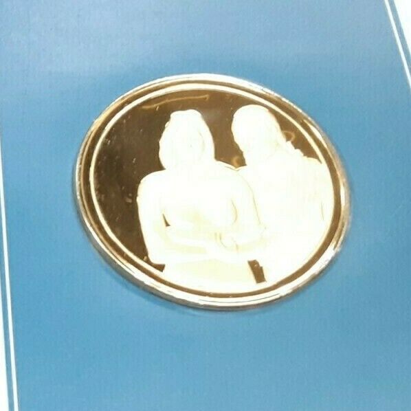 Masterpieces of Impressionism Gold Plated .925 Silver PR Medal - Tahitian Women