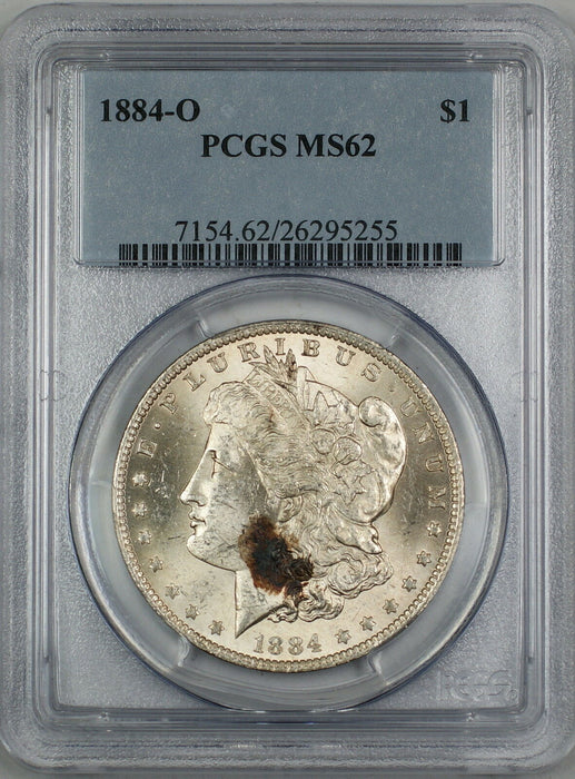 1884-O Morgan Silver Dollar $1 Coin PCGS MS-62 (2O)