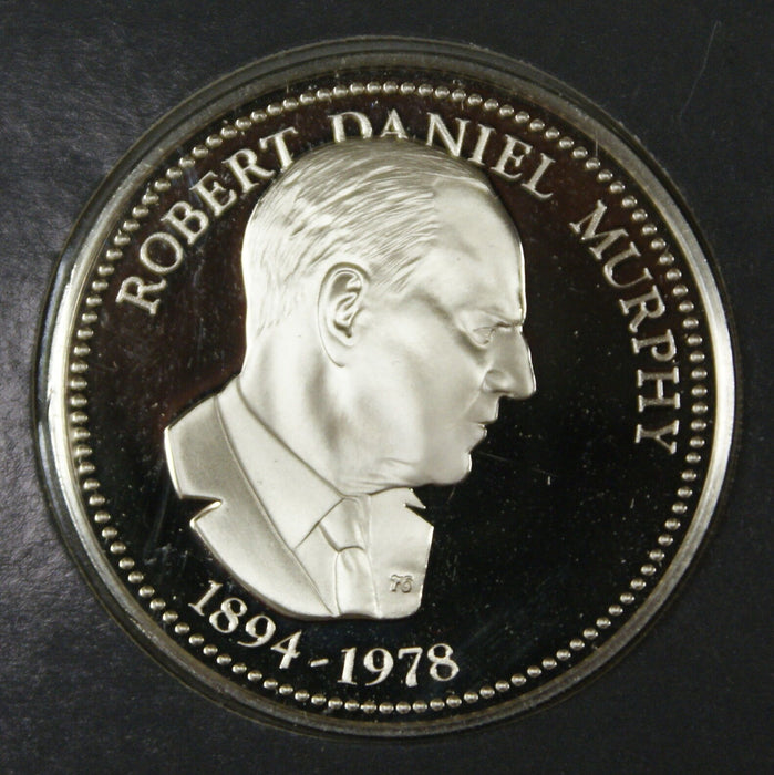 Robert Daniel Murphy Proof Silver Medal, The Franklin Mint Sterling Silver Medal