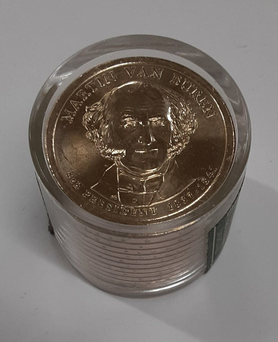 2008-D  M. Van Buren Presidential $1 - 12 BU Coins in Danbury Mint Roll-Sealed