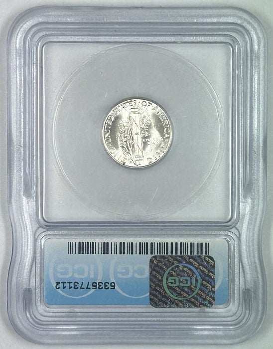 1944-S Mercury Silver Dime 10c Coin ICG MS 65 FB (54) A