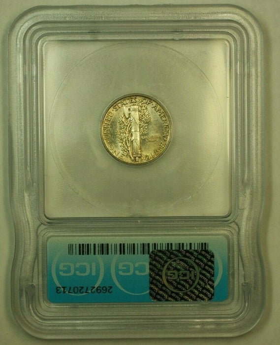 1943 Silver Mercury Dime 10c Coin ICG MS-65 E