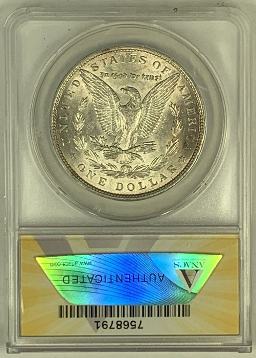 1896 Morgan Silver Dollar $1 Coin ANACS AU 55 Looks Better