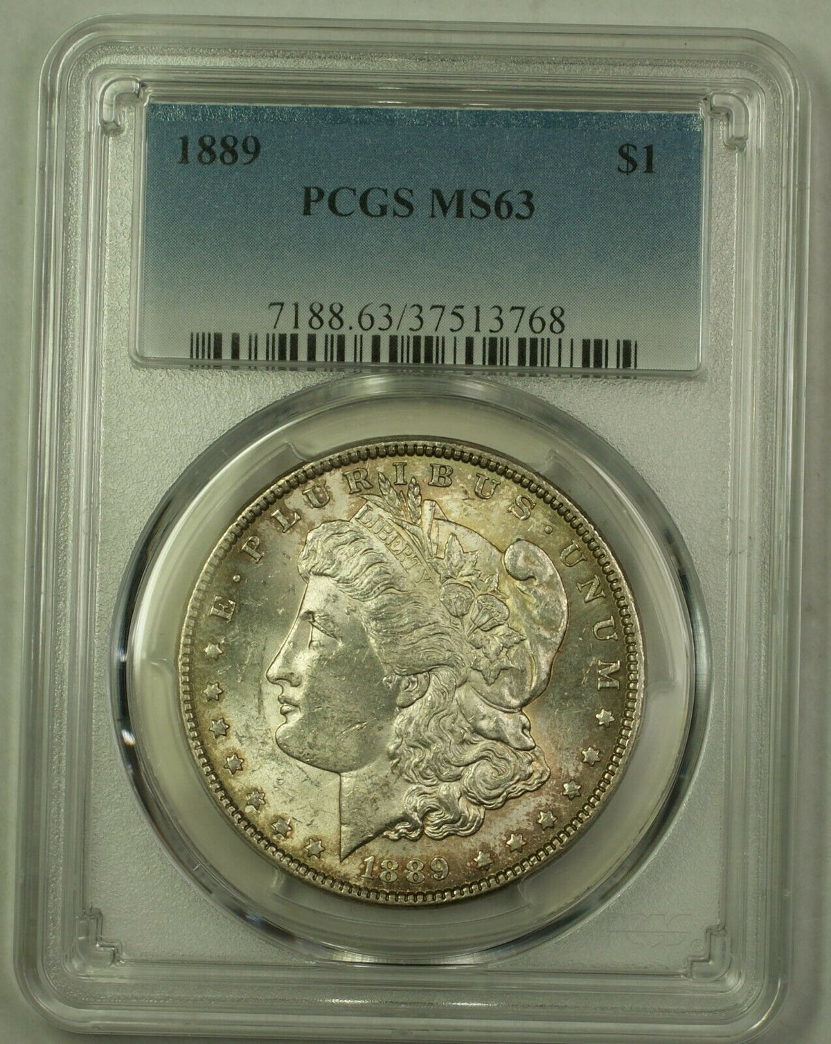 1889 Morgan Silver Dollar $1 PCGS MS-63 Light Toning (22B 