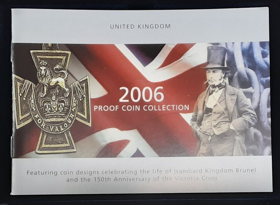 2006 Royal Mint Blue Box United Kingdom Proof Coin Collection 13 Coin Set w COA