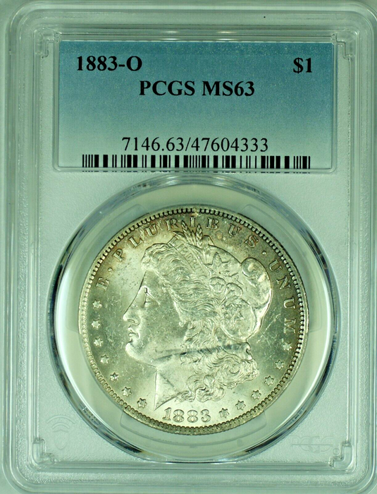 1883-O Morgan Silver Dollar Toned PCGS MS 63 B 47